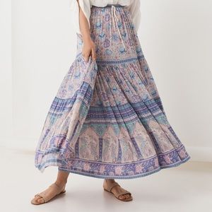 Spell Poinciana maxi skirt